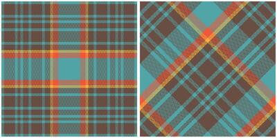 Tartan Pattern Seamless. Sweet Checkerboard Pattern Traditional Scottish Woven Fabric. Lumberjack Shirt Flannel Textile. Pattern Tile Swatch Included. vector
