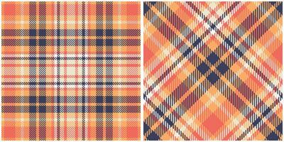 Plaid Pattern Seamless. Checkerboard Pattern Seamless Tartan Illustration Set for Scarf, Blanket, Other Modern Spring Summer Autumn Winter Holiday Fabric Print. vector