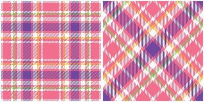 Plaid Patterns Seamless. Tartan Seamless Pattern Seamless Tartan Illustration Set for Scarf, Blanket, Other Modern Spring Summer Autumn Winter Holiday Fabric Print. vector