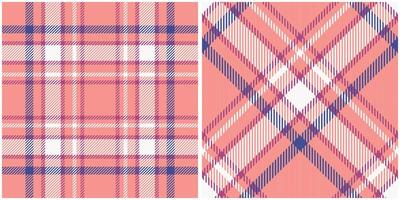 Scottish Tartan Seamless Pattern. Checkerboard Pattern Seamless Tartan Illustration Set for Scarf, Blanket, Other Modern Spring Summer Autumn Winter Holiday Fabric Print. vector