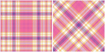 Tartan Plaid Seamless Pattern. Plaid Pattern Seamless. Seamless Tartan Illustration Set for Scarf, Blanket, Other Modern Spring Summer Autumn Winter Holiday Fabric Print. vector