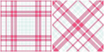 Tartan Plaid Seamless Pattern. Gingham Patterns. Seamless Tartan Illustration Set for Scarf, Blanket, Other Modern Spring Summer Autumn Winter Holiday Fabric Print. vector