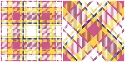 Tartan Plaid Pattern Seamless. Classic Scottish Tartan Design. Seamless Tartan Illustration Set for Scarf, Blanket, Other Modern Spring Summer Autumn Winter Holiday Fabric Print. vector