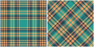 Scottish Tartan Plaid Seamless Pattern, Checkerboard Pattern. Seamless Tartan Illustration Set for Scarf, Blanket, Other Modern Spring Summer Autumn Winter Holiday Fabric Print. vector
