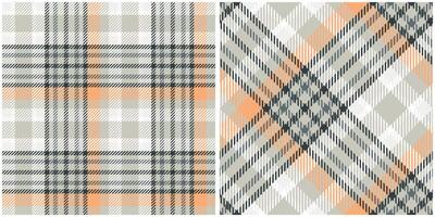 Tartan Seamless Pattern. Sweet Checkerboard Pattern Seamless Tartan Illustration Set for Scarf, Blanket, Other Modern Spring Summer Autumn Winter Holiday Fabric Print. vector