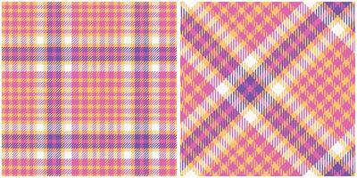 Tartan Plaid Seamless Pattern. Checker Pattern. Seamless Tartan Illustration Set for Scarf, Blanket, Other Modern Spring Summer Autumn Winter Holiday Fabric Print. vector