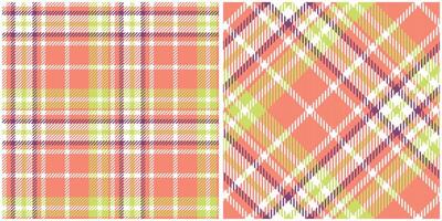 Tartan Plaid Pattern Seamless. Checkerboard Pattern. Seamless Tartan Illustration Set for Scarf, Blanket, Other Modern Spring Summer Autumn Winter Holiday Fabric Print. vector