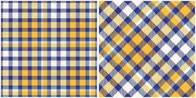 Scottish Tartan Plaid Seamless Pattern, Checkerboard Pattern. Seamless Tartan Illustration Set for Scarf, Blanket, Other Modern Spring Summer Autumn Winter Holiday Fabric Print. vector