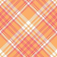 Scottish Tartan Pattern. Checkerboard Pattern Seamless Tartan Illustration Set for Scarf, Blanket, Other Modern Spring Summer Autumn Winter Holiday Fabric Print. vector