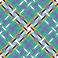 Tartan Pattern Seamless. Sweet Checkerboard Pattern Traditional Scottish Woven Fabric. Lumberjack Shirt Flannel Textile. Pattern Tile Swatch Included. vector