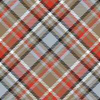 Tartan Plaid Seamless Pattern. Checkerboard Pattern. Seamless Tartan Illustration Set for Scarf, Blanket, Other Modern Spring Summer Autumn Winter Holiday Fabric Print. vector