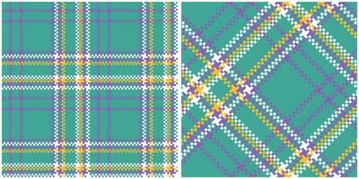 Tartan Pattern Seamless. Sweet Checkerboard Pattern Template for Design Ornament. Seamless Fabric Texture. vector