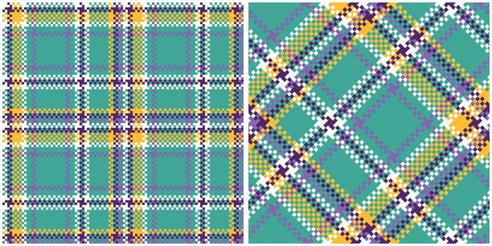 Tartan Pattern Seamless. Sweet Checker Pattern Template for Design Ornament. Seamless Fabric Texture. vector
