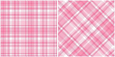 Tartan Pattern Seamless. Pastel Gingham Patterns Seamless Tartan Illustration Set for Scarf, Blanket, Other Modern Spring Summer Autumn Winter Holiday Fabric Print. vector