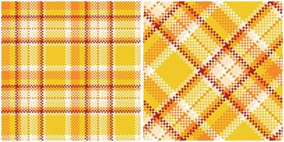 Tartan Pattern Seamless. Tartan Plaid Seamless Pattern. Seamless Tartan Illustration Set for Scarf, Blanket, Other Modern Spring Summer Autumn Winter Holiday Fabric Print. vector