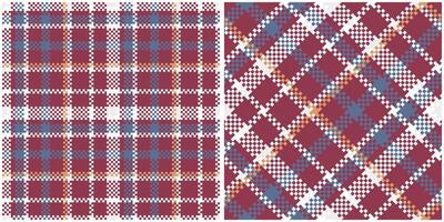Tartan Seamless Pattern. Tartan Plaid Seamless Pattern. Traditional Scottish Woven Fabric. Lumberjack Shirt Flannel Textile. Pattern Tile Swatch Included. vector