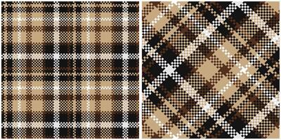 Plaids Pattern Seamless. Tartan Seamless Pattern Traditional Scottish Woven Fabric. Lumberjack Shirt Flannel Textile. Pattern Tile Swatch Included. vector