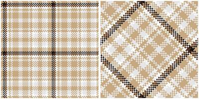 Plaids Pattern Seamless. Checkerboard Pattern Traditional Scottish Woven Fabric. Lumberjack Shirt Flannel Textile. Pattern Tile Swatch Included. vector