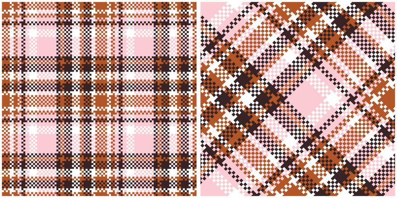 Plaid Pattern Seamless. Checker Pattern Traditional Scottish Woven Fabric. Lumberjack Shirt Flannel Textile. Pattern Tile Swatch Included.