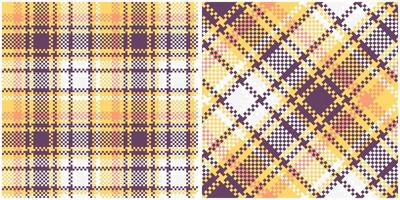Plaids Pattern Seamless. Traditional Scottish Checkered Background. Seamless Tartan Illustration Set for Scarf, Blanket, Other Modern Spring Summer Autumn Winter Holiday Fabric Print. vector