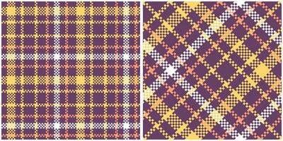 Plaids Pattern Seamless. Abstract Check Plaid Pattern Seamless. Tartan Illustration Set for Scarf, Blanket, Other Modern Spring Summer Autumn Winter Holiday Fabric Print. vector