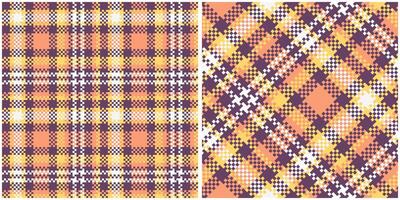 Plaids Pattern Seamless. Traditional Scottish Checkered Background. Template for Design Ornament. Seamless Fabric Texture. vector