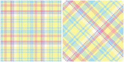 Plaid Pattern Seamless. Tartan Plaid Seamless Pattern. Template for Design Ornament. Seamless Fabric Texture. vector