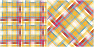 Plaid Patterns Seamless. Checkerboard Pattern Template for Design Ornament. Seamless Fabric Texture. vector
