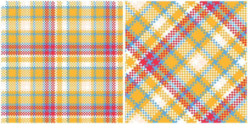 Plaid Patterns Seamless. Checkerboard Pattern Template for Design Ornament. Seamless Fabric Texture.