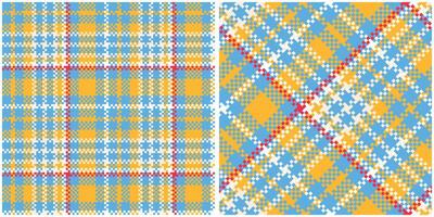 Plaid Patterns Seamless. Checker Pattern Template for Design Ornament. Seamless Fabric Texture. vector