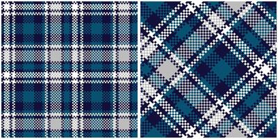 Plaid Patterns Seamless. Tartan Plaid Seamless Pattern. Seamless Tartan Illustration Set for Scarf, Blanket, Other Modern Spring Summer Autumn Winter Holiday Fabric Print. vector