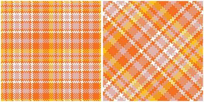 Scottish Tartan Pattern. Checker Pattern Traditional Scottish Woven Fabric. Lumberjack Shirt Flannel Textile. Pattern Tile Swatch Included. vector