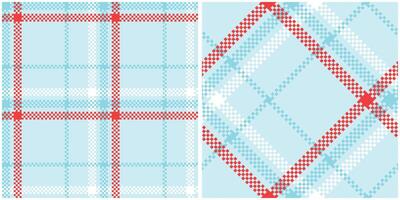 Scottish Tartan Seamless Pattern. Checkerboard Pattern Seamless Tartan Illustration Set for Scarf, Blanket, Other Modern Spring Summer Autumn Winter Holiday Fabric Print. vector