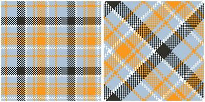 Tartan Plaid Seamless Pattern. Plaids Pattern Seamless. Seamless Tartan Illustration Set for Scarf, Blanket, Other Modern Spring Summer Autumn Winter Holiday Fabric Print. vector