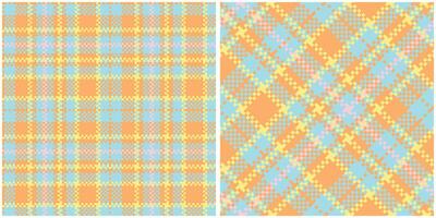 Scottish Tartan Seamless Pattern. Abstract Check Plaid Pattern Seamless Tartan Illustration Set for Scarf, Blanket, Other Modern Spring Summer Autumn Winter Holiday Fabric Print. vector