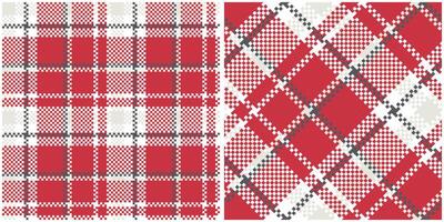 Classic Scottish Tartan Design. Checker Pattern. Seamless Tartan Illustration Set for Scarf, Blanket, Other Modern Spring Summer Autumn Winter Holiday Fabric Print. vector
