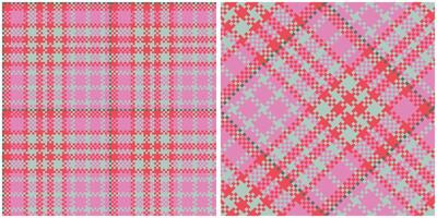 Tartan Plaid Pattern Seamless. Checkerboard Pattern. Seamless Tartan Illustration Set for Scarf, Blanket, Other Modern Spring Summer Autumn Winter Holiday Fabric Print. vector