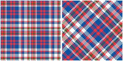 Scottish Tartan Plaid Seamless Pattern, Tartan Seamless Pattern. Seamless Tartan Illustration Set for Scarf, Blanket, Other Modern Spring Summer Autumn Winter Holiday Fabric Print. vector