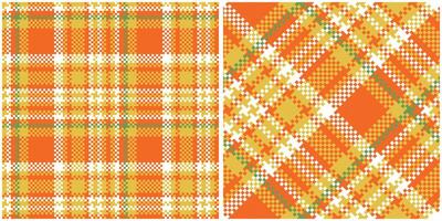 Tartan Plaid Pattern Seamless. Classic Scottish Tartan Design. Template for Design Ornament. Seamless Fabric Texture. Illustration vector