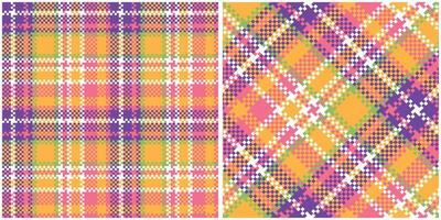 Scottish Tartan Plaid Seamless Pattern, Sweet Plaid Pattern Seamless. Template for Design Ornament. Seamless Fabric Texture. Illustration vector