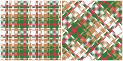 Scottish Tartan Plaid Seamless Pattern, Sweet Plaid Patterns Seamless. Seamless Tartan Illustration Set for Scarf, Blanket, Other Modern Spring Summer Autumn Winter Holiday Fabric Print. vector