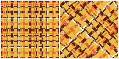 Tartan Plaid Pattern Seamless. Classic Scottish Tartan Design. Seamless Tartan Illustration Set for Scarf, Blanket, Other Modern Spring Summer Autumn Winter Holiday Fabric Print. vector