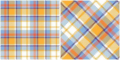 Scottish Tartan Plaid Seamless Pattern, Abstract Check Plaid Pattern. Template for Design Ornament. Seamless Fabric Texture. Illustration vector