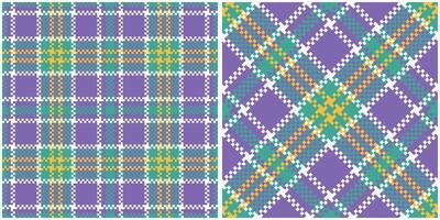 Tartan Pattern Seamless. Sweet Checker Pattern Template for Design Ornament. Seamless Fabric Texture. vector