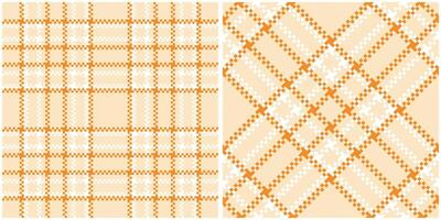 Tartan Pattern Seamless. Pastel Classic Plaid Tartan Template for Design Ornament. Seamless Fabric Texture. vector