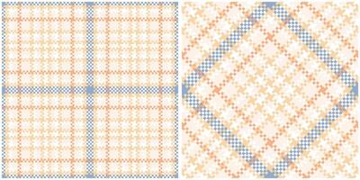 Tartan Pattern Seamless. Sweet Plaid Patterns Template for Design Ornament. Seamless Fabric Texture. vector