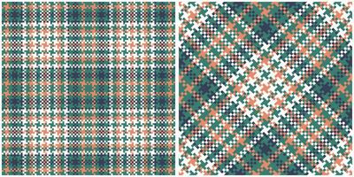 Tartan Seamless Pattern. Sweet Checkerboard Pattern Seamless Tartan Illustration Set for Scarf, Blanket, Other Modern Spring Summer Autumn Winter Holiday Fabric Print. vector