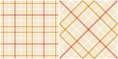 Tartan Seamless Pattern. Sweet Pastel Plaid Patterns Seamless Tartan Illustration Set for Scarf, Blanket, Other Modern Spring Summer Autumn Winter Holiday Fabric Print. vector