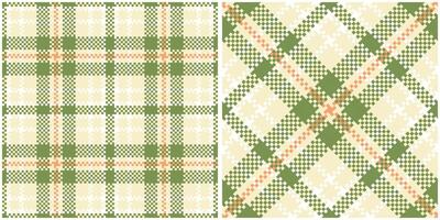 Plaids Pattern Seamless. Classic Plaid Tartan Seamless Tartan Illustration Set for Scarf, Blanket, Other Modern Spring Summer Autumn Winter Holiday Fabric Print. vector
