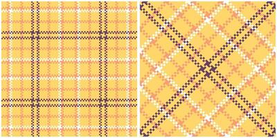 Plaids Pattern Seamless. Traditional Scottish Checkered Background. Traditional Scottish Woven Fabric. Lumberjack Shirt Flannel Textile. Pattern Tile Swatch Included. vector